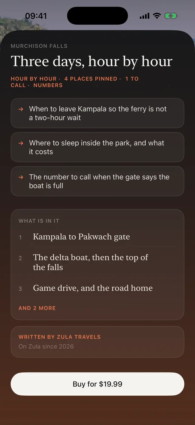 The Murchison Falls itinerary: three days, hour by hour, written by the operator who runs it